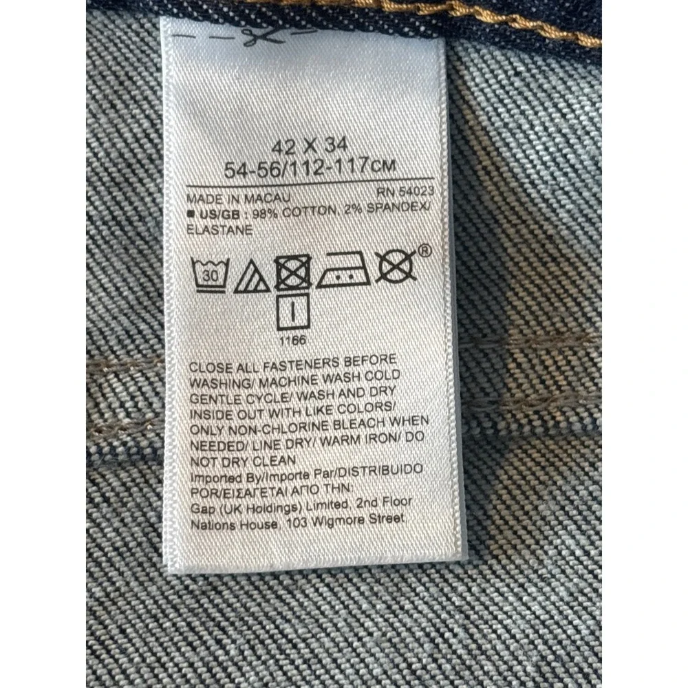 Banana Republic Slim Fit Jeans Mens 42x34 Dark Wash Denim Pants